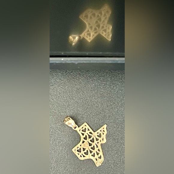 New Solid 14K Deep in the Heart of Texas Necklace Jewelry Charm Pendant - Picture 3 of 11